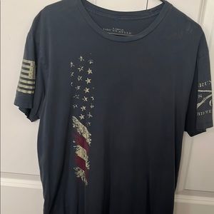 Mens T-Shirt, blue-gray color